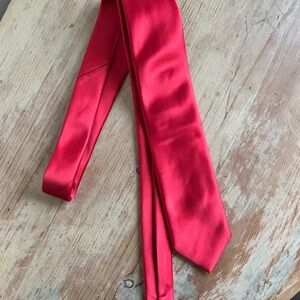 Elegant Red Silk Tie, Firenze Citta dell’Arte
